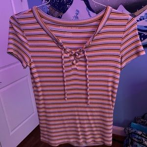 ae striped string tee